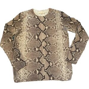 Tory Burch Women’s Size Small Snake 🐍 Print Sweater